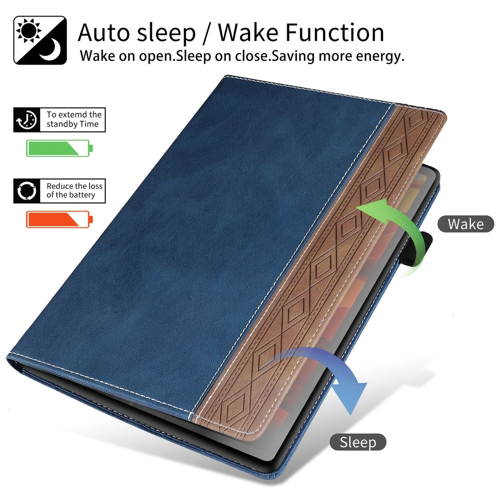 Blue PU Leather Magnetic Flip Stand Case for Samsung Galaxy Tab A8 10.5 Inch L588