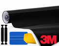 Gloss Black Air-Release Vinyl Wrap Roll Including Toolkit (7ft x 5ft) J7565