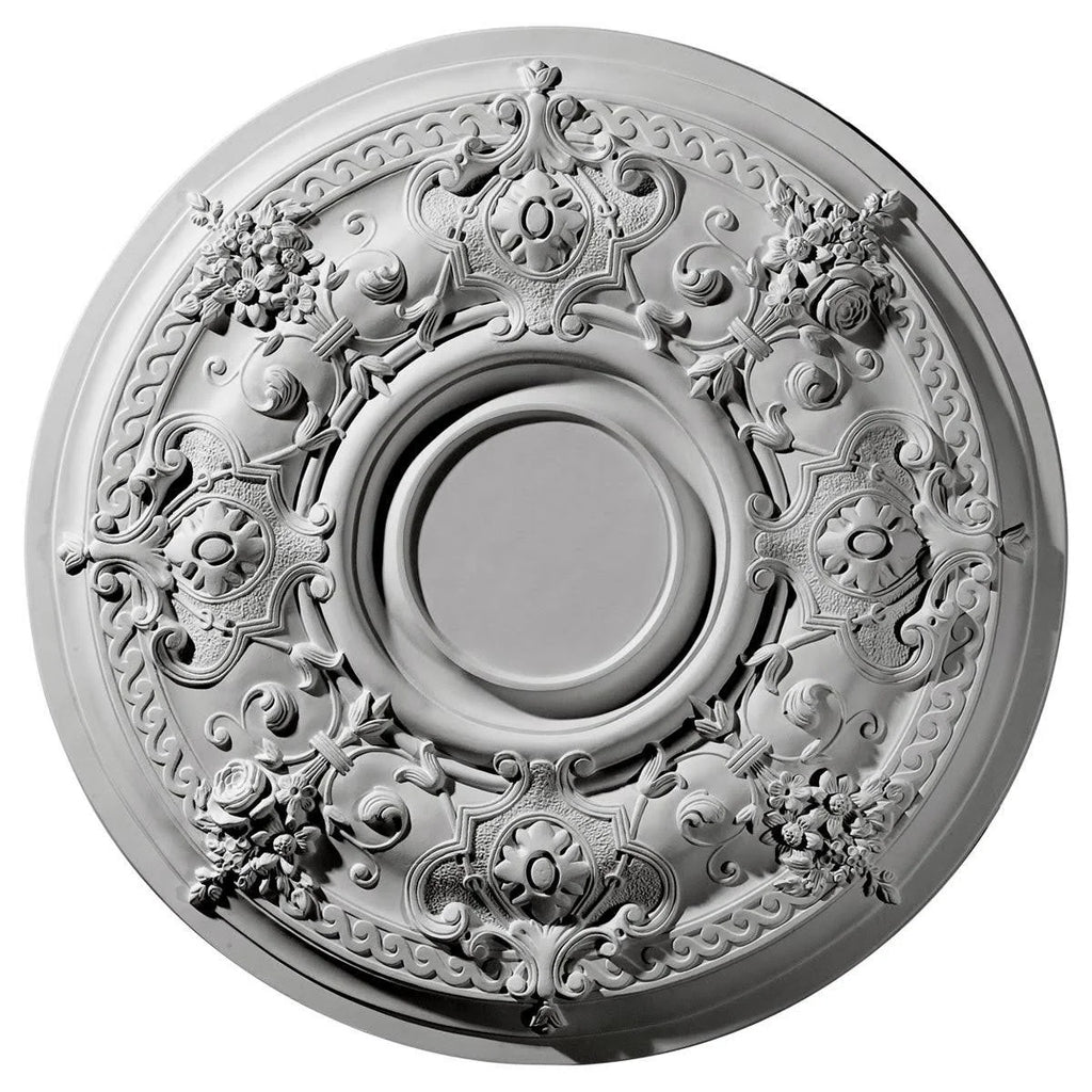 Hand-Painted Stone Ceiling Medallion M712