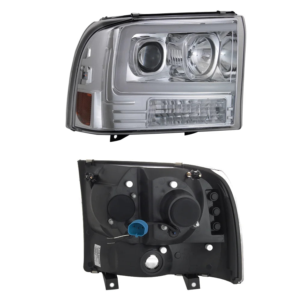 LED Tube Bar Projector Headlights Driver and Passenger Side I271621