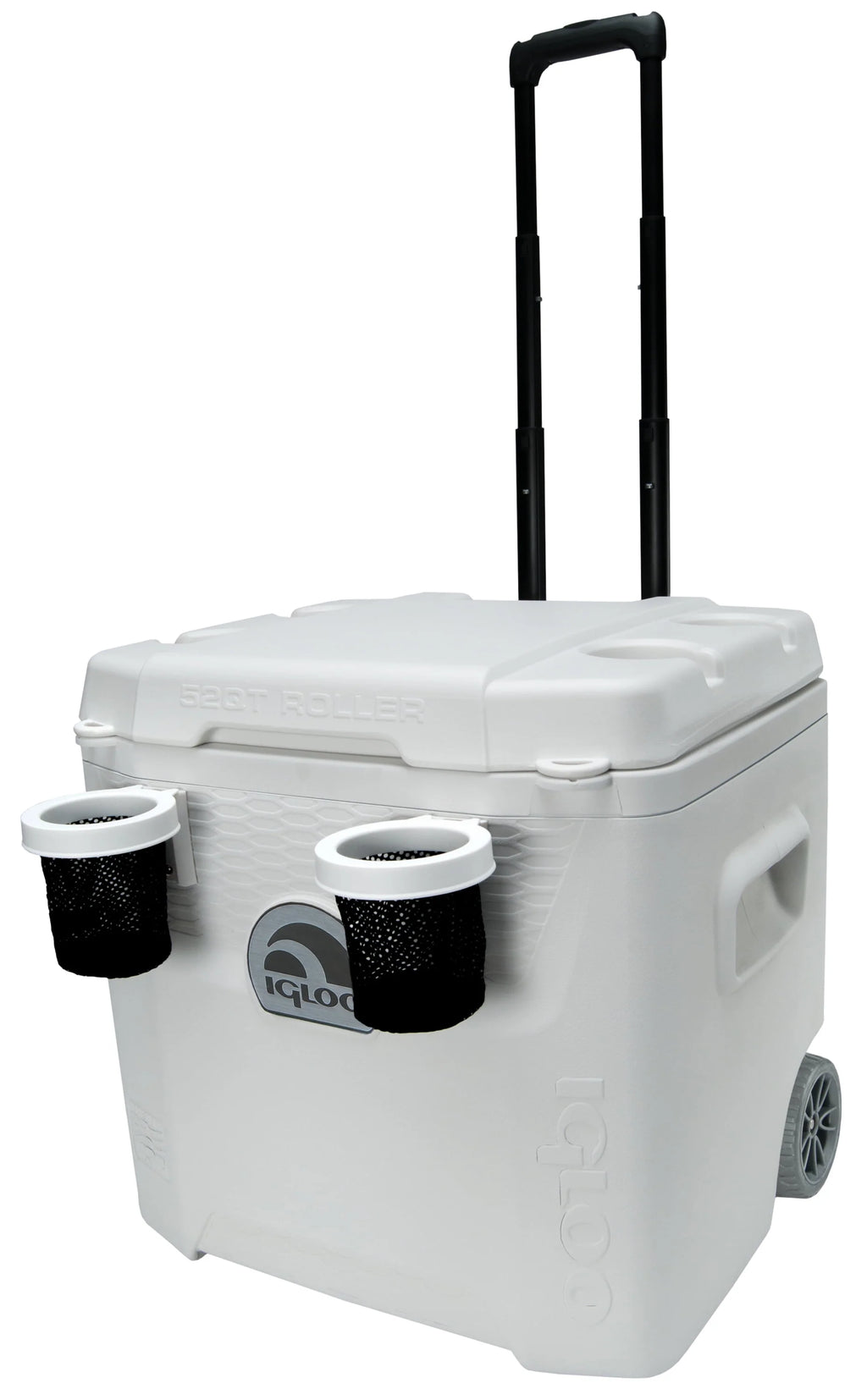 52 QT White Marine Ice Chest Cooler with Wheels K77432