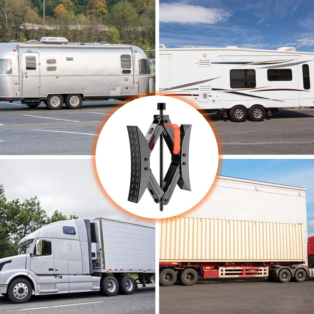 Camper Wheel Stabilizer X Shaped Chocks, Anti-Move Tire Chock Stabilizers Scissor 2 Sets with Accessories Pack of 2 Q826