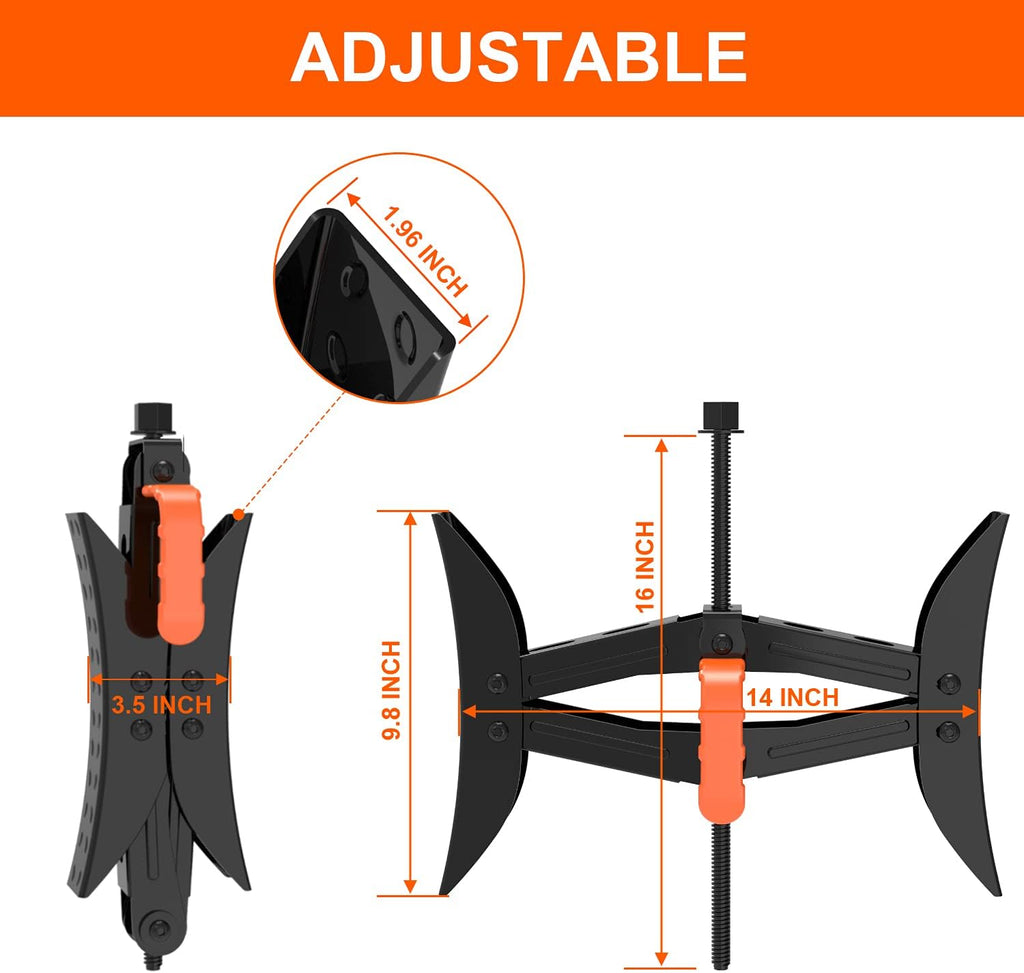 Camper Wheel Stabilizer X Shaped Chocks, Anti-Move Tire Chock Stabilizers Scissor 2 Sets with Accessories Pack of 2 Q826