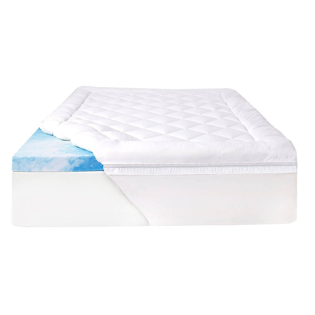 Full Memory Foam Mattress Topper with Cover Z4094