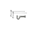 Lavatory Supply Kit with Angle Cross Handle Unlacquered Brass J631571