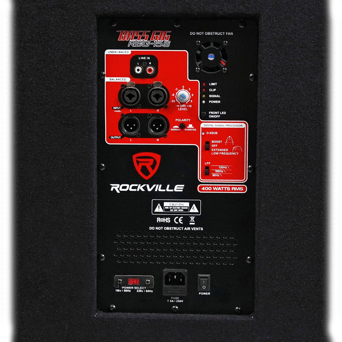 1600W Active Powered PA Subwoofer with Steel Casters Q351