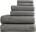 Light Grey Set of 4 Cotton Quick-Dry Bath Towels U24873