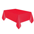Red Plastic Party Tablecloth, 108in x 54in N54071