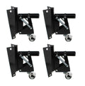 Heavy-Duty Retractable Swivel Caster Wheels with Bracket 4-Pack P98687