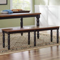 Almond/Wheat Wooden Bench V6030