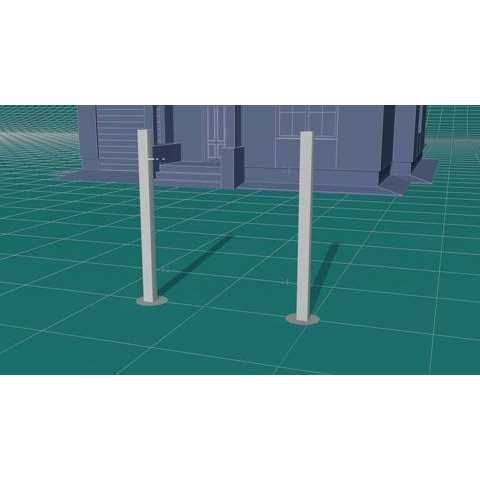 White Vinyl Privacy Fence Panel Kit E8124