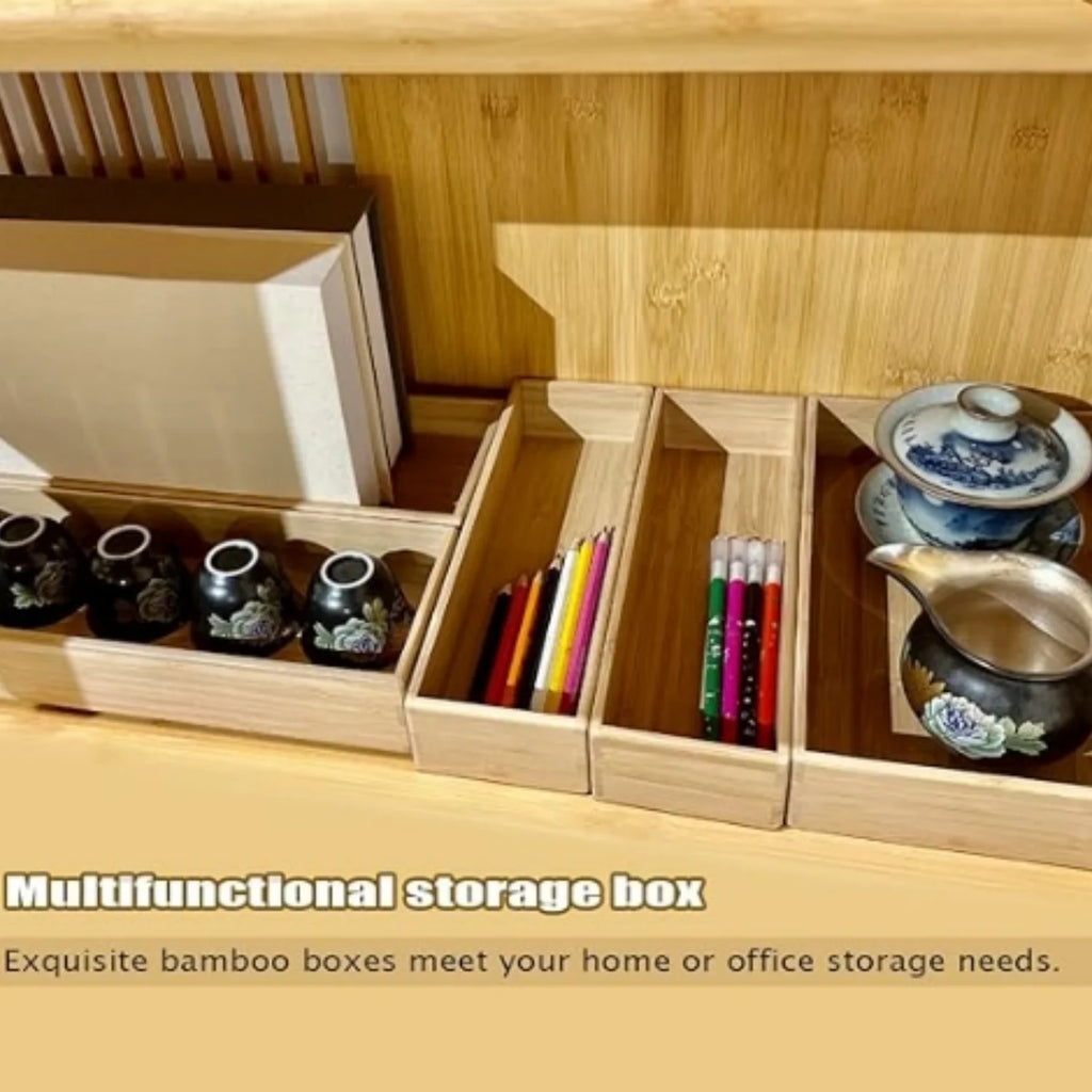 Bamboo Drawer Organizer Set of 5 M975031