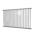 Black Steel Decorative Fence Panel X763956