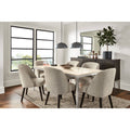 Modern Cora Side Chair in Declan Olive with Charcoal Legs Green Performance Fabric T523