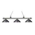 Antique Silver 3 Light Billiard Light B297