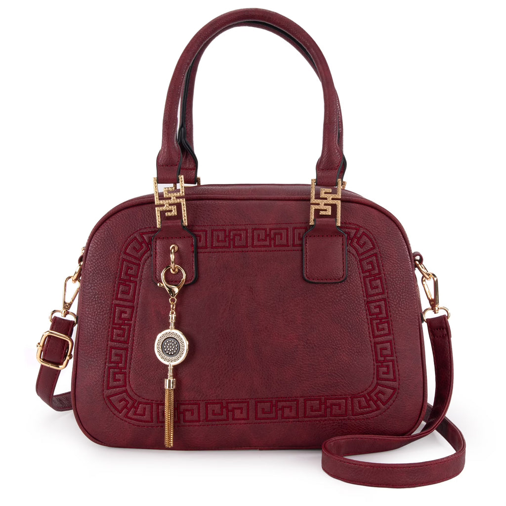 Small Top Handle Purse Crossbody Satchel Handbag Barrel Bag E756