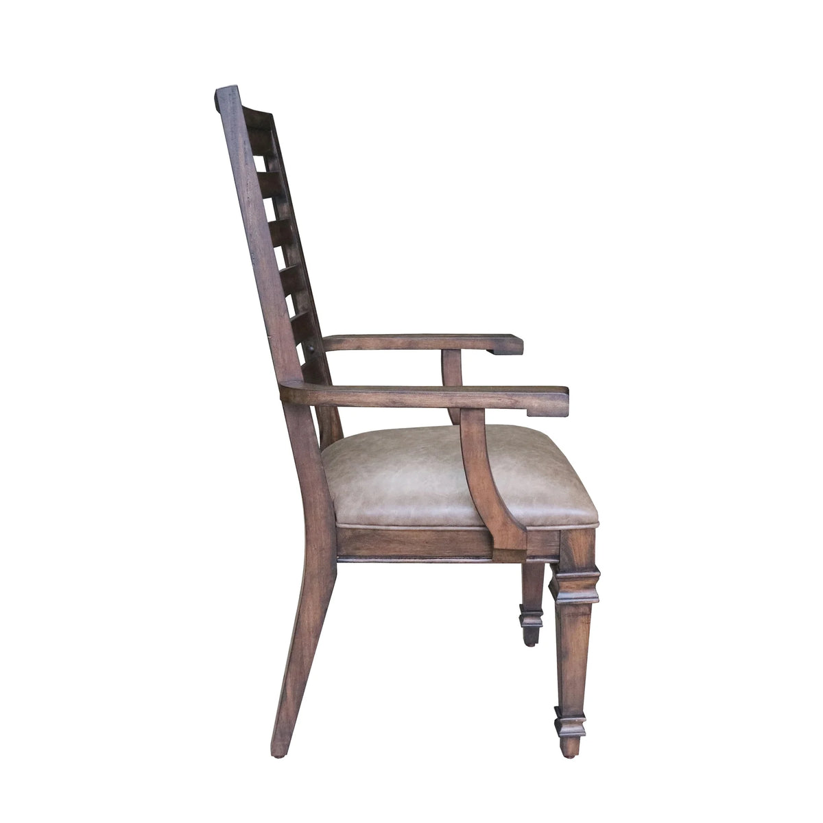 Ladder Back Arm Chairs Brown (Set of 2) J9074