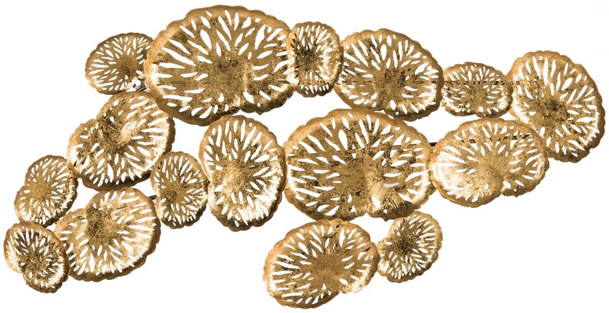 Gold Coral Plate Wall Decor P5689