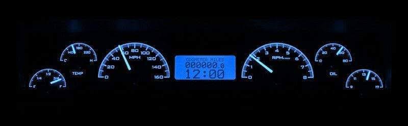 Black Alloy Style Face Blue Display Chevrolet Nova 1969-1976 P2826
