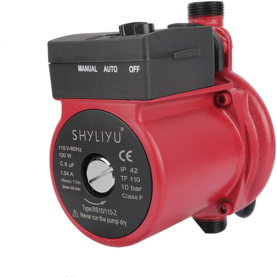 Water Pressure Booster Pump 115V 1 inch Outlet Cast Iron N917