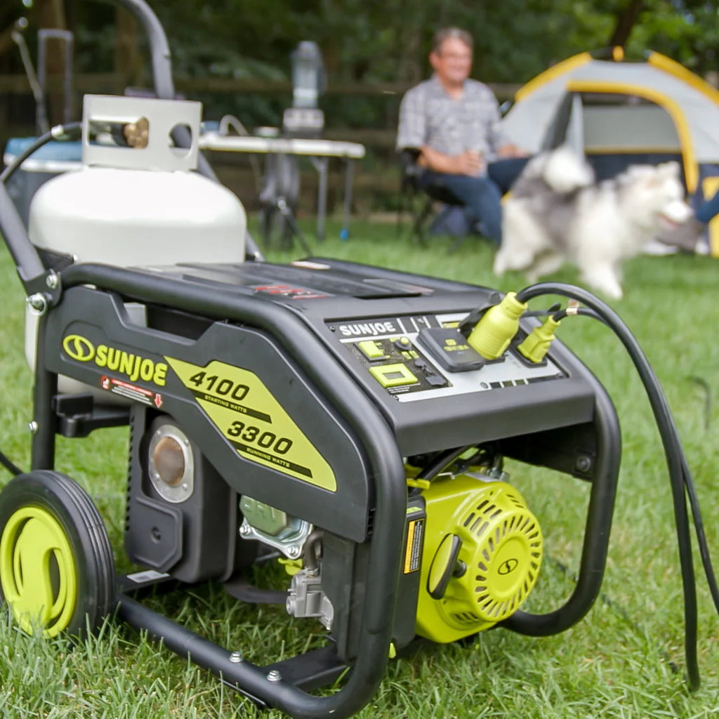 4100-Watt Portable Propane Generator with Cover D8671