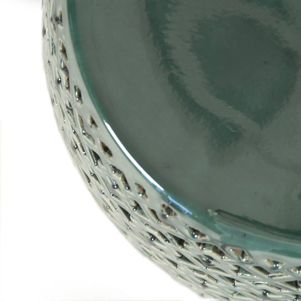 Teal Garden Stool F581003