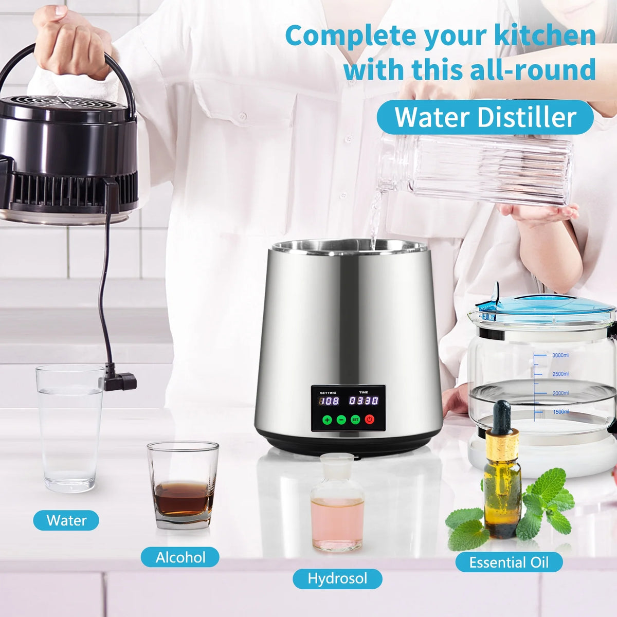 4L Silver Water Distiller Q45543
