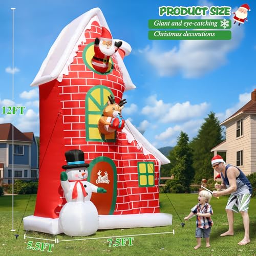8 FT Blow Up Santa Claus with Gifts Bag Outdoor Decorations G728875
