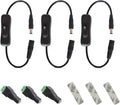 LED Strip Switch Connector with 3 x 12V Inline Switch, 3 x Female DC Power Jack, 3 x Adhesive Tape G669198