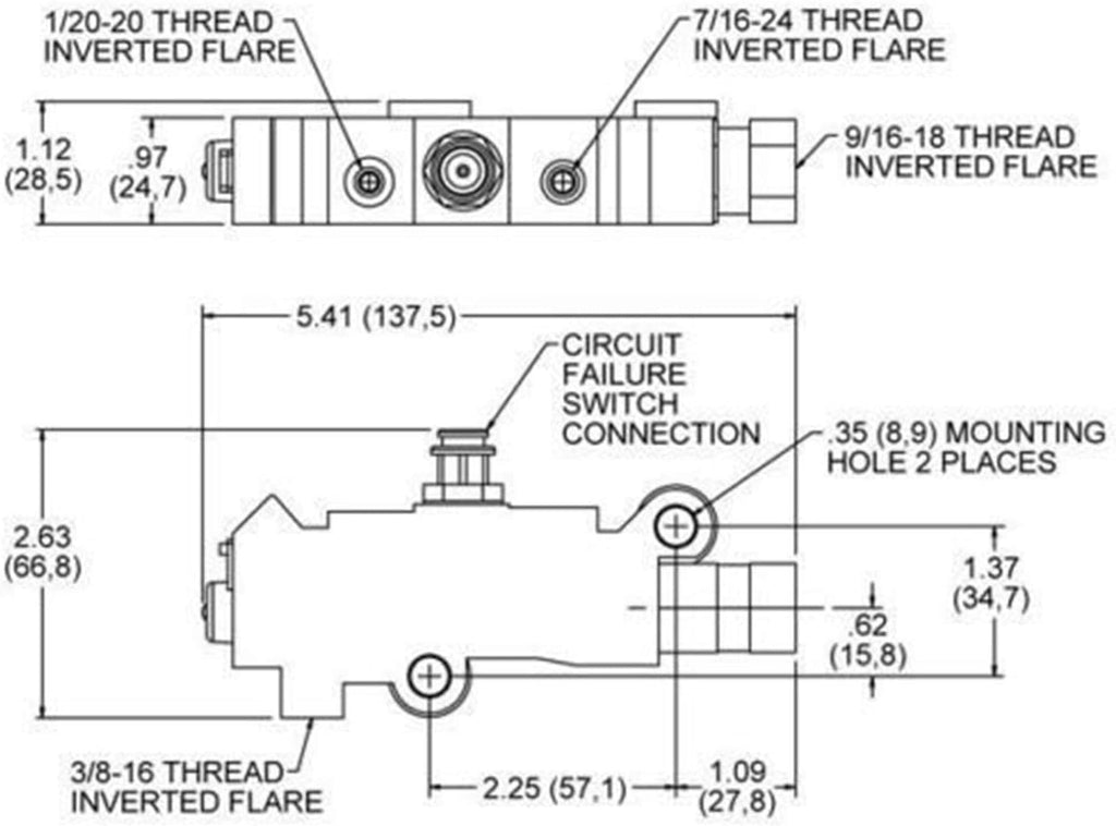 Chrome Disc Drum Proportioning Valve Kit H432