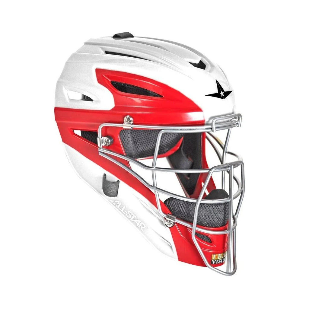 Youth Catchers Helmet - White/Royal E8616