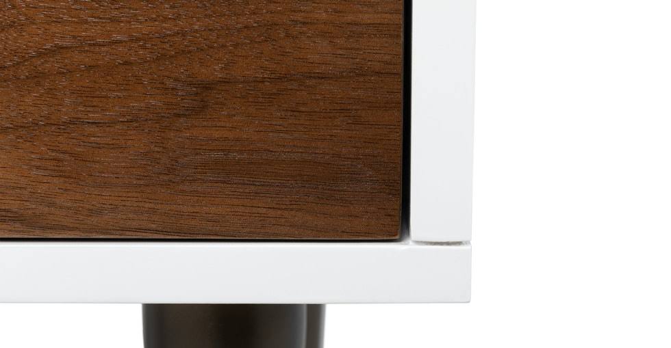 White and Walnut 48x22 Drawer Y4121