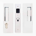 Magnetic Keyed Entry Pocket Door Lock Set with LH Snib, Bright Chrome L2936