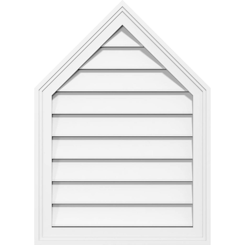 Peaked Top Surface Mount PVC Gable Vent M645114