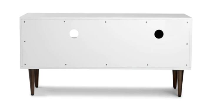 White and Walnut 48x22 Drawer Y4121