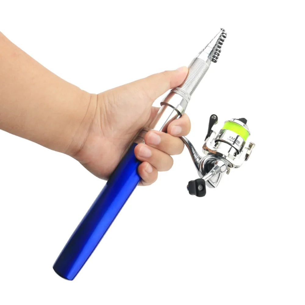 Portable Pen Shape Fishing Rod with Interchangeable Spinning Reel M75939