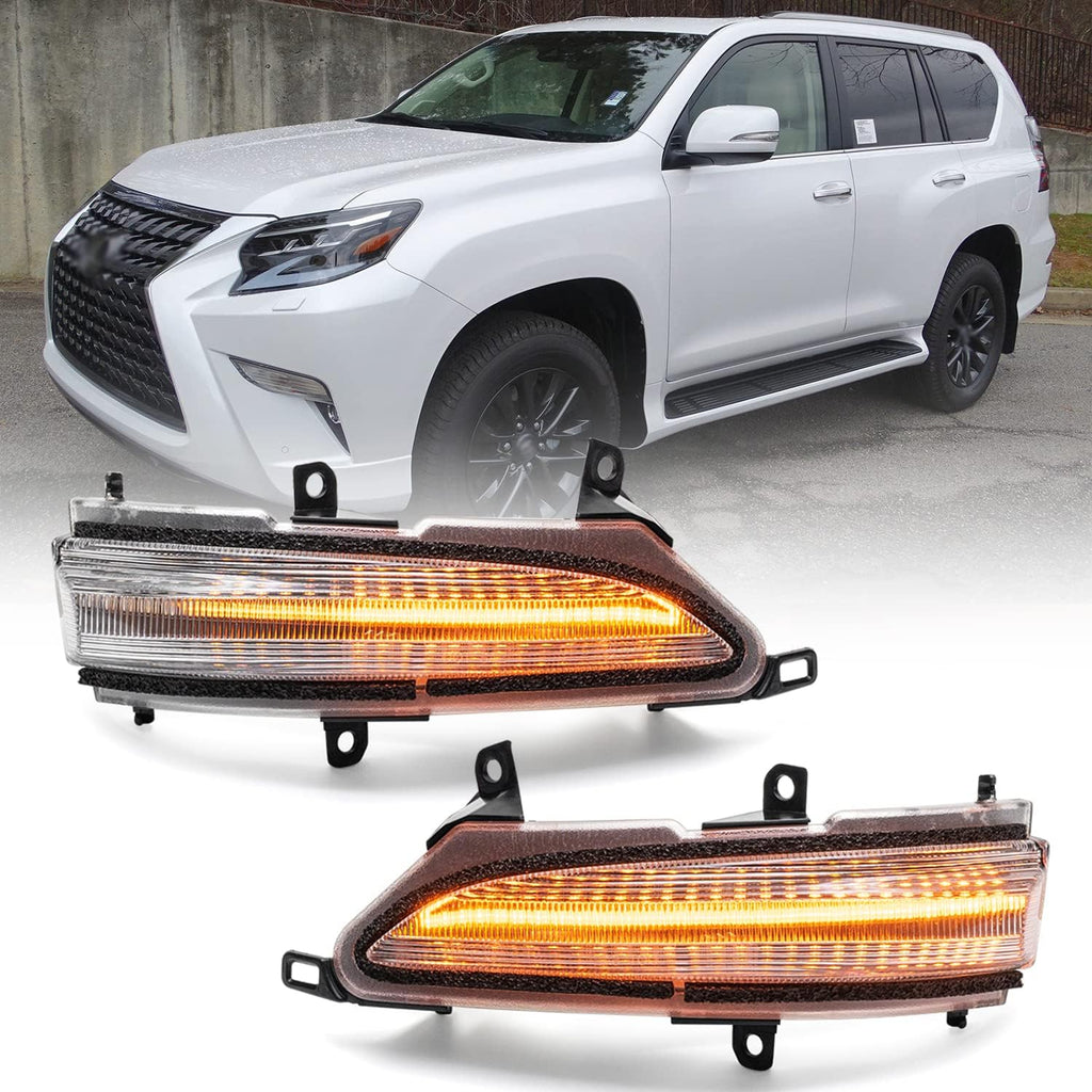 Clear Lens LED Turn Signal Mirror Lights Q38593