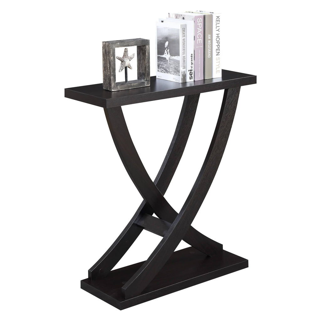 Espresso Cross Step Console Table X353