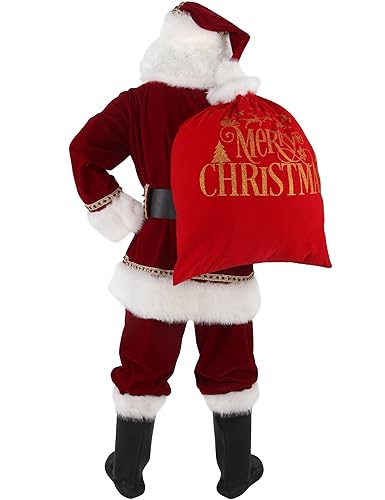 11pcs Red Adult Santa Suit U772090