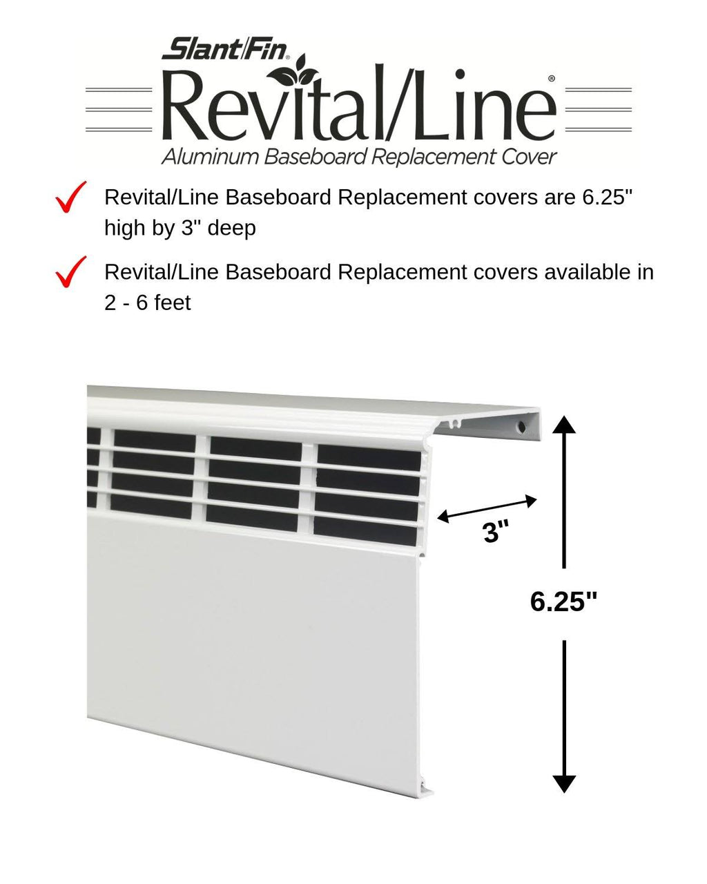 Brite White Hydronic Baseboard Cover U228433