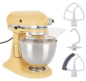 4.5-qt 300W Tilt-Head Stand Mixer, Majestic Yellow N778145