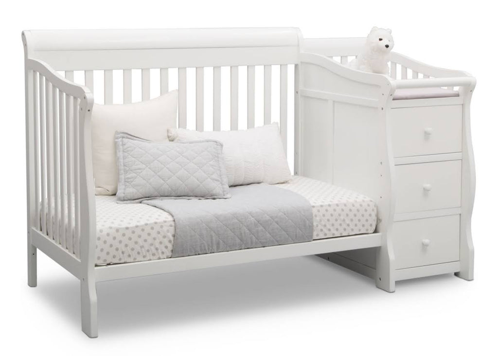 Convertible Crib N Changer Bianca White W6652