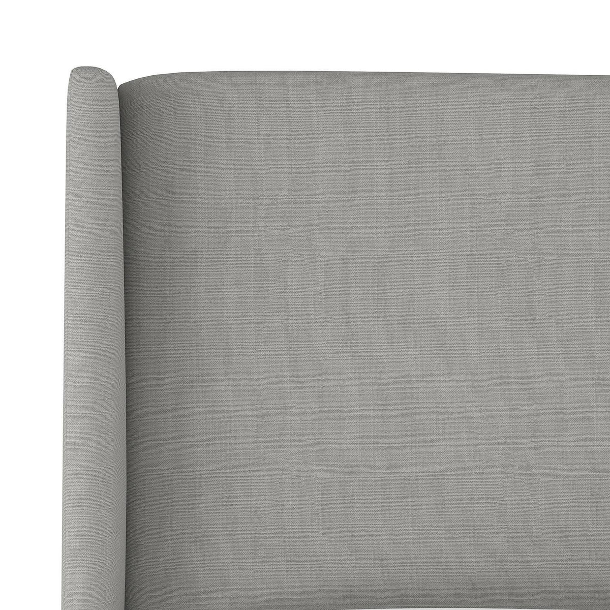 Tan Linen Queen Wingback Headboard A2280