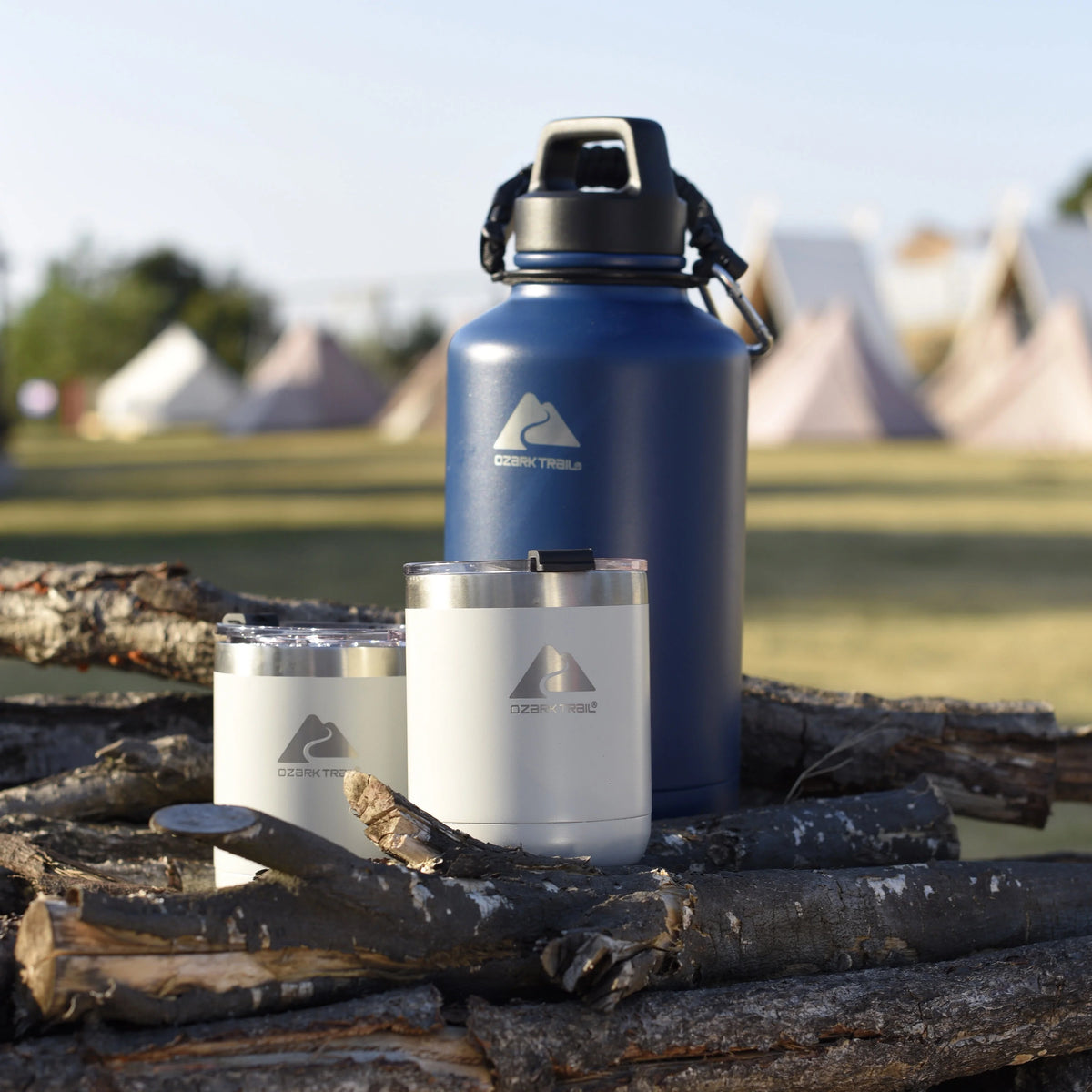 3 Piece Stainless Steel Vacuum Bottle Tumbler Combo X779296