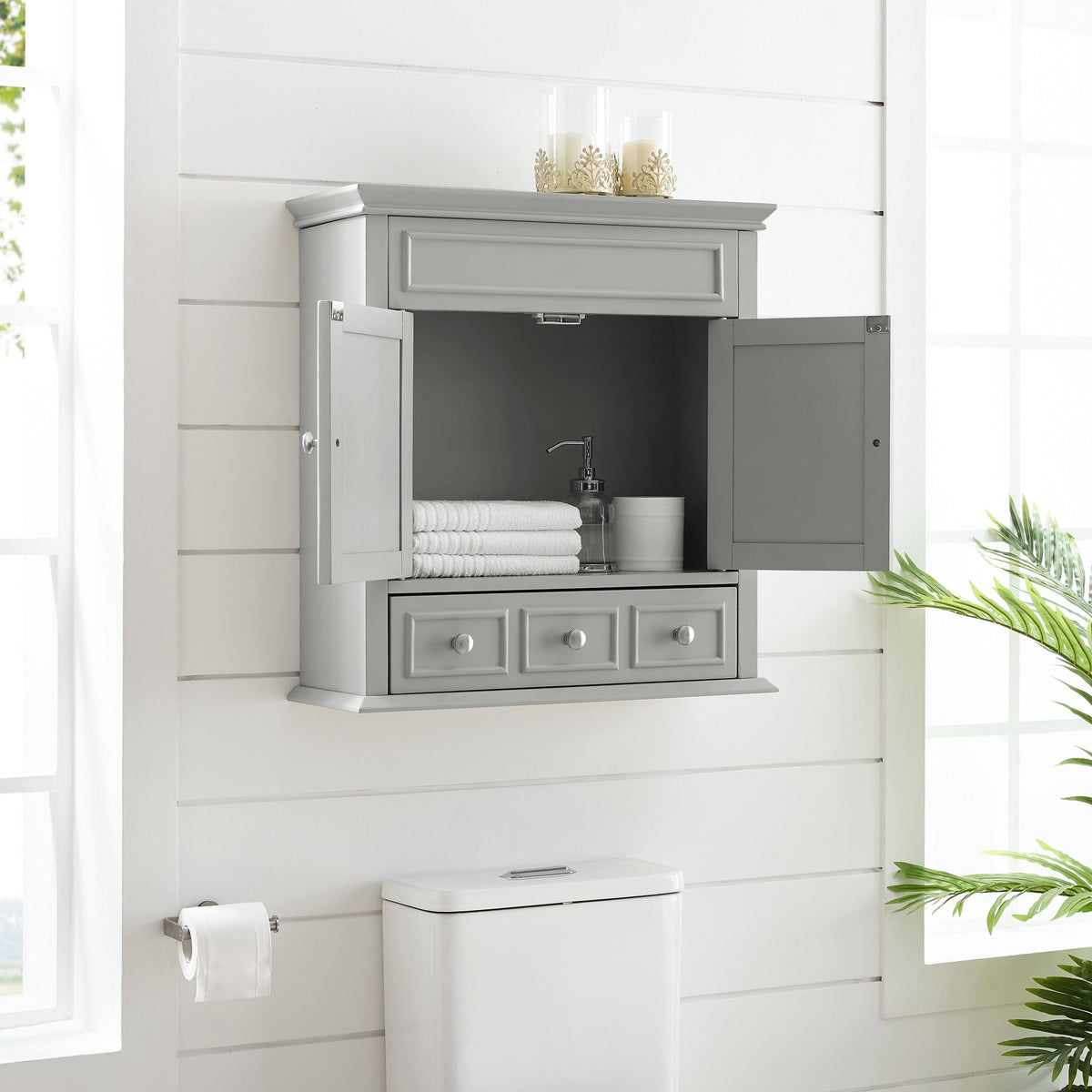 Gray Wall Cabinet G30053