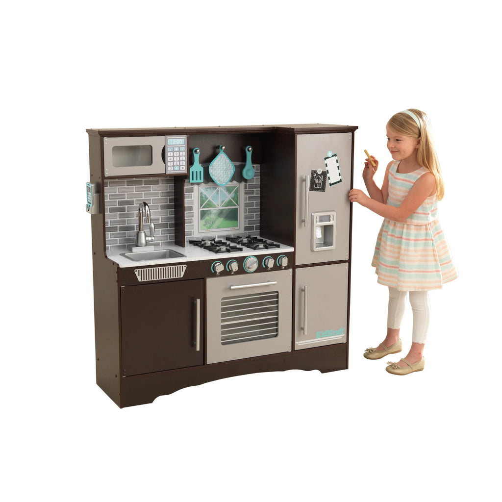 Espresso Wooden Kitchen with 4 Accessory Pieces I2510