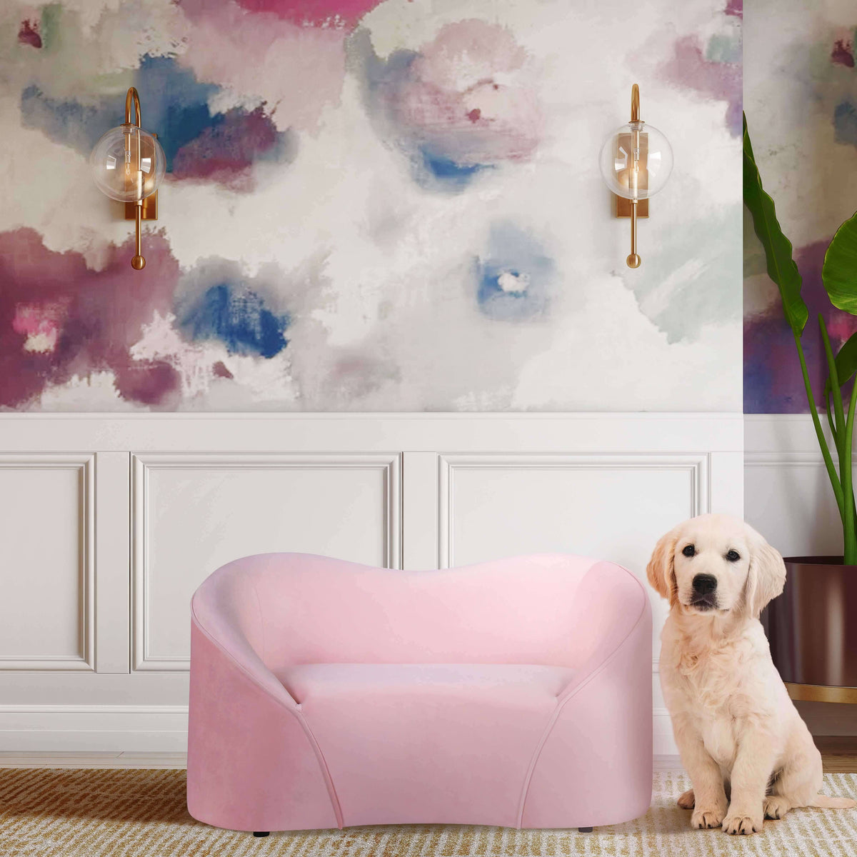 Poodle Blush Pet Bed D28510
