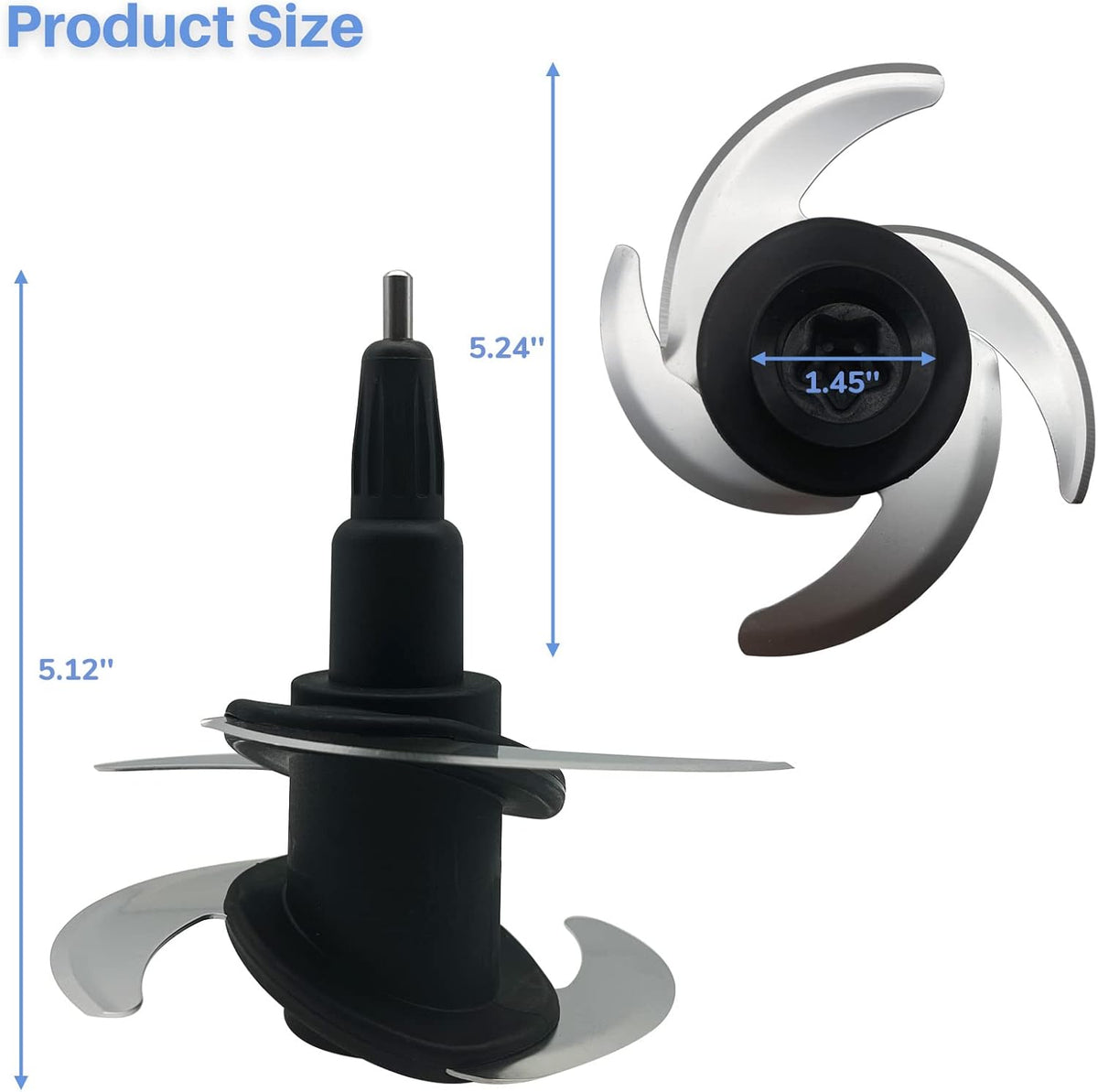 Replacement Blade for Ninja 64-oz 72-oz Food Processor Bowl Chopping Blade Y87507