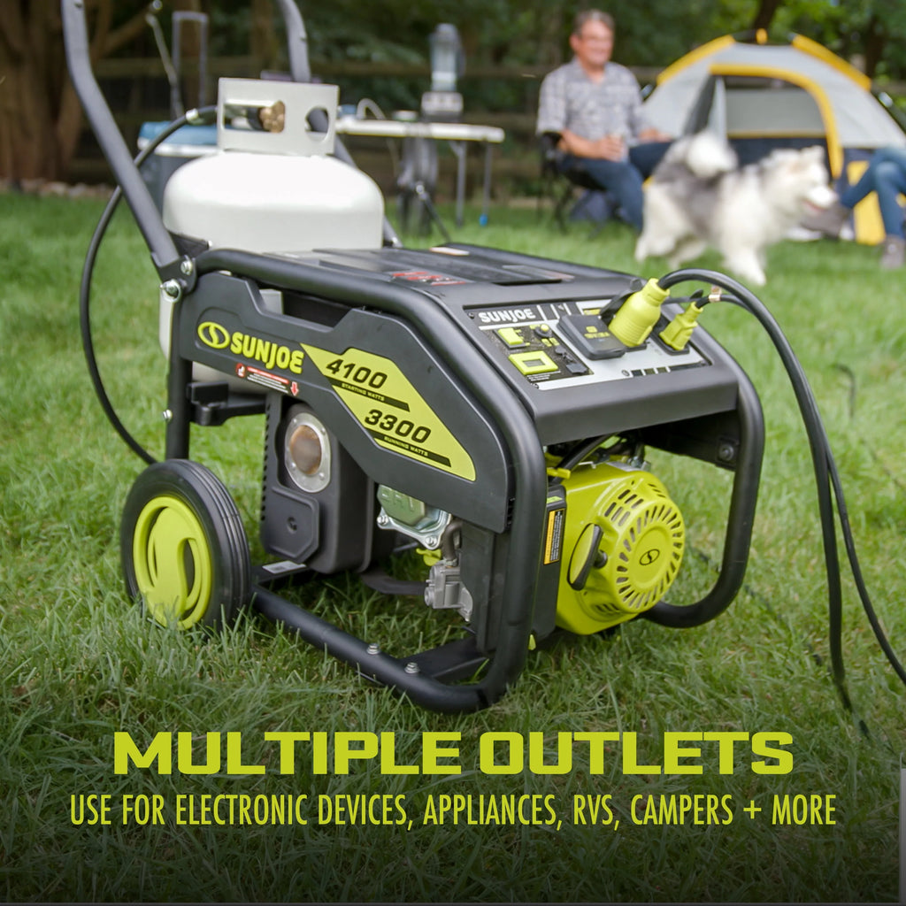 4100-Watt Portable Propane Generator with Cover D8671