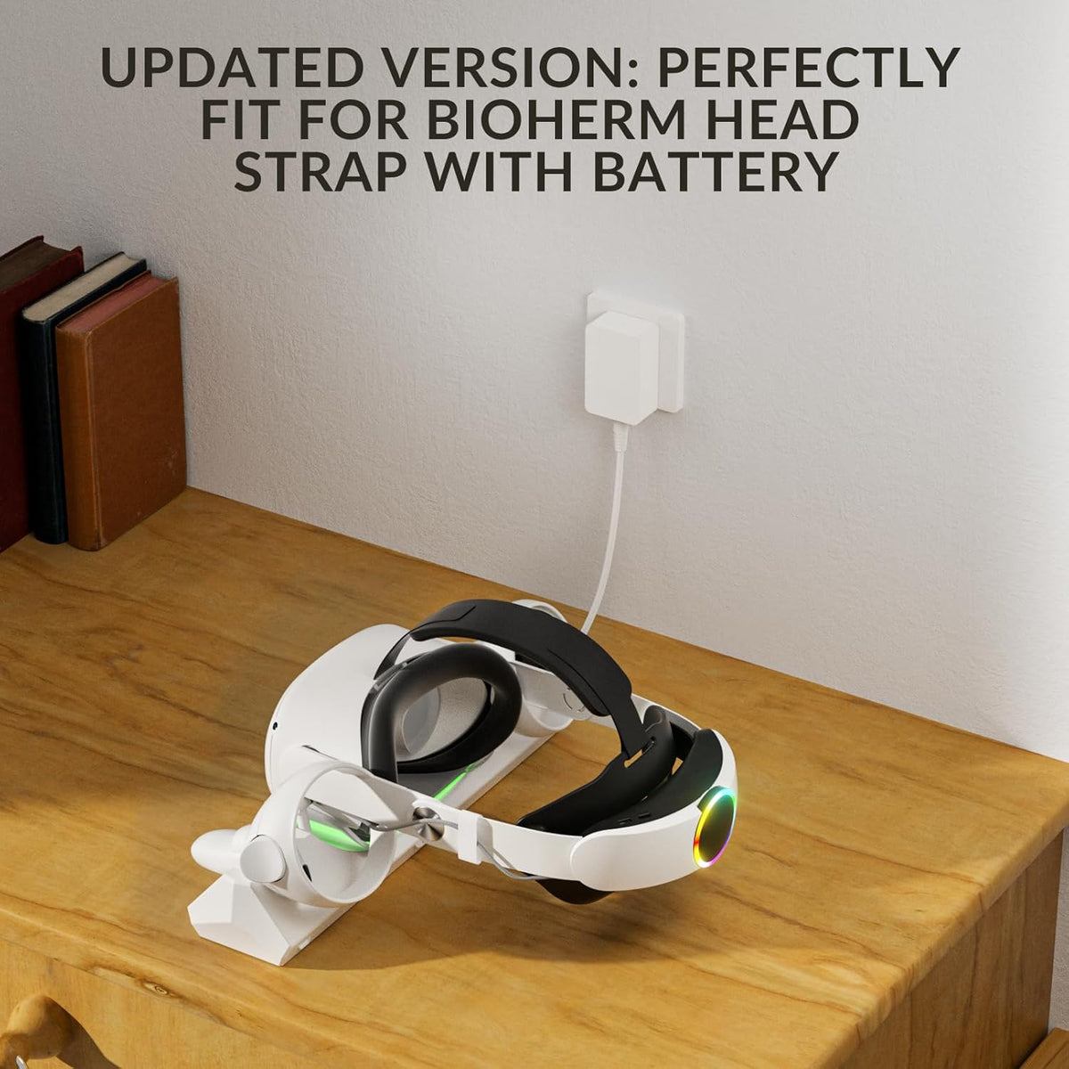Magnetic Charging Station for VR Headset & Controllers with 2 Rechargeable 2100mAh Batteries S70608